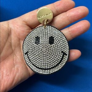 🖤CACHE CACHE Smiley Face Rhinestone pendant